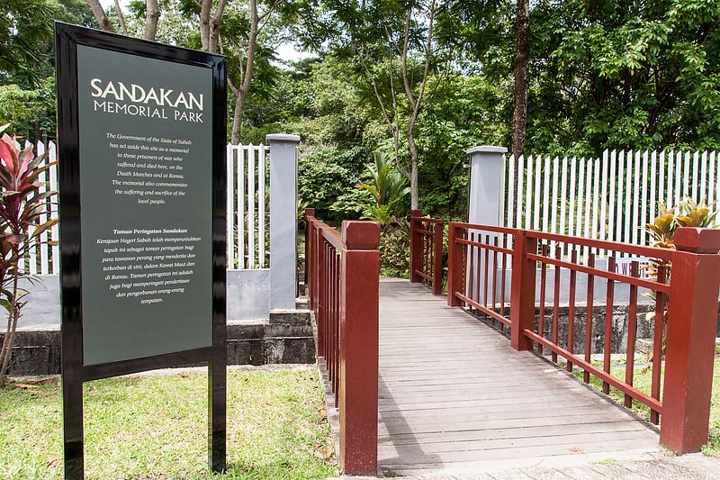 Memorial park in Sandakan, Malaysia