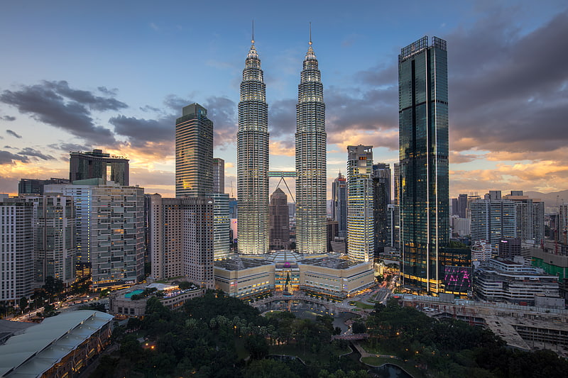 Kompleks budynków w Kuala Lumpur, Malezja