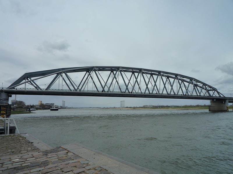 Truss bridge in Nijmegen, Netherlands