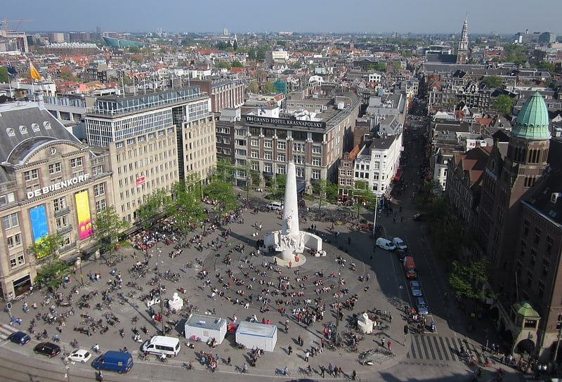 Historical landmark in Amsterdam, Netherlands