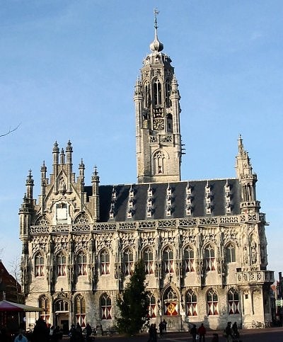 City or town hall in Middelburg, Netherlands