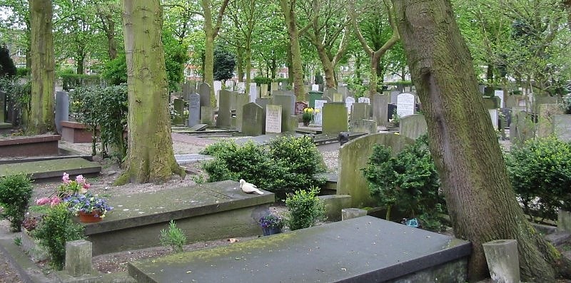 Cemetery in the Hague, Netherlands