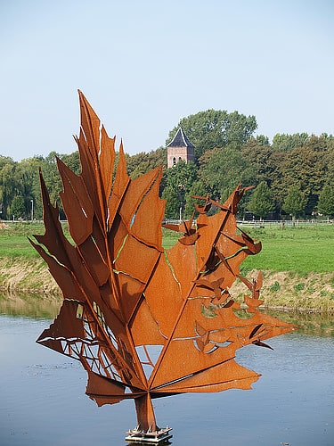 Memorial park in Groningen, Netherlands