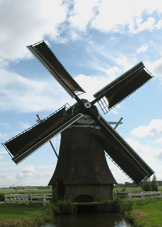 Mill in Leeuwarden, Netherlands
