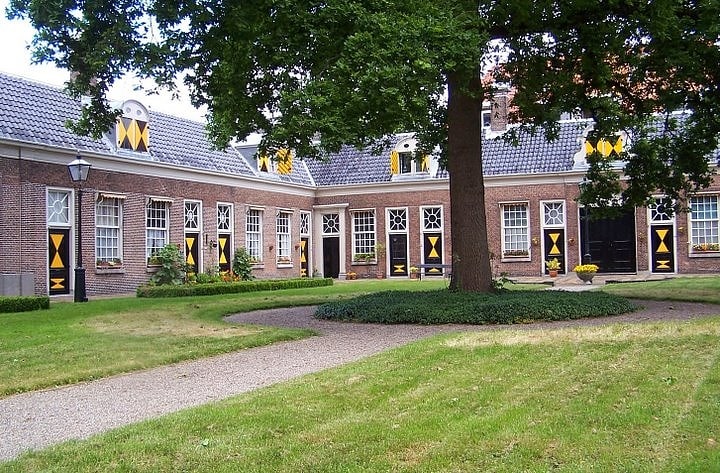 Garden in Haarlem, Netherlands