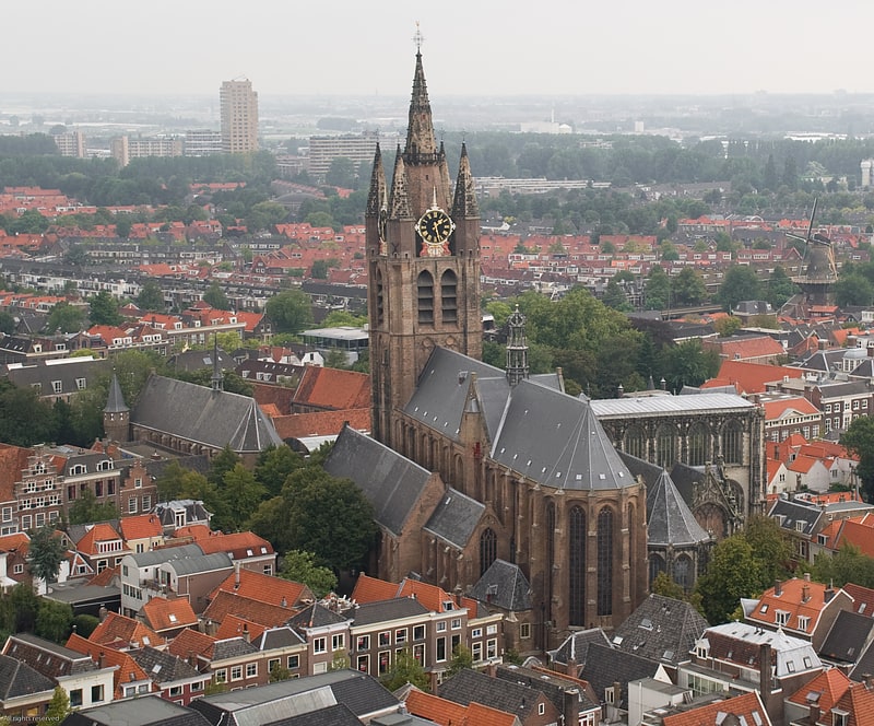 Reformed church in Delft, Netherlands