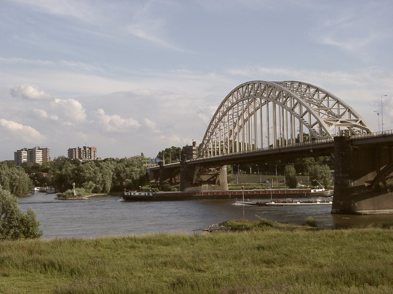 Arch bridge in Nijmegen, Netherlands