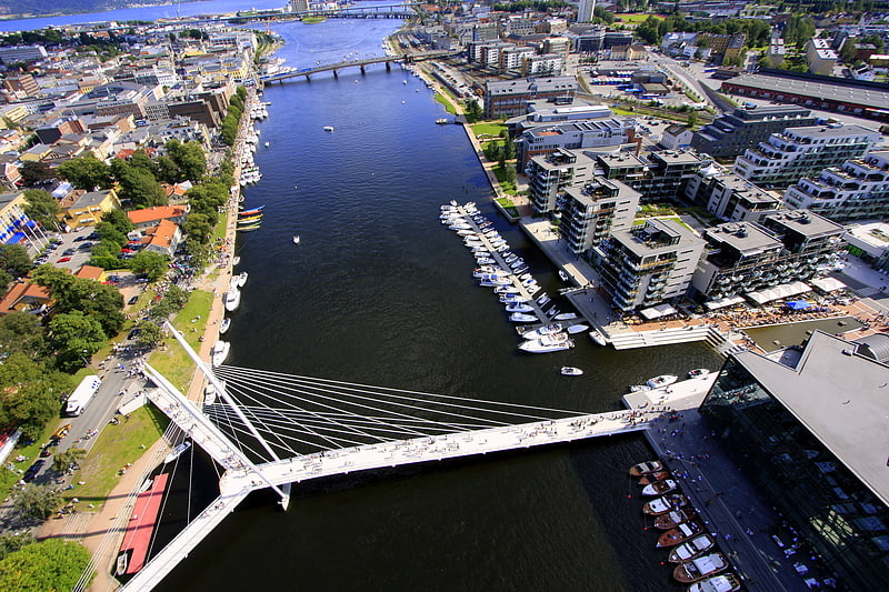 Cable-stayed bridge in Norway