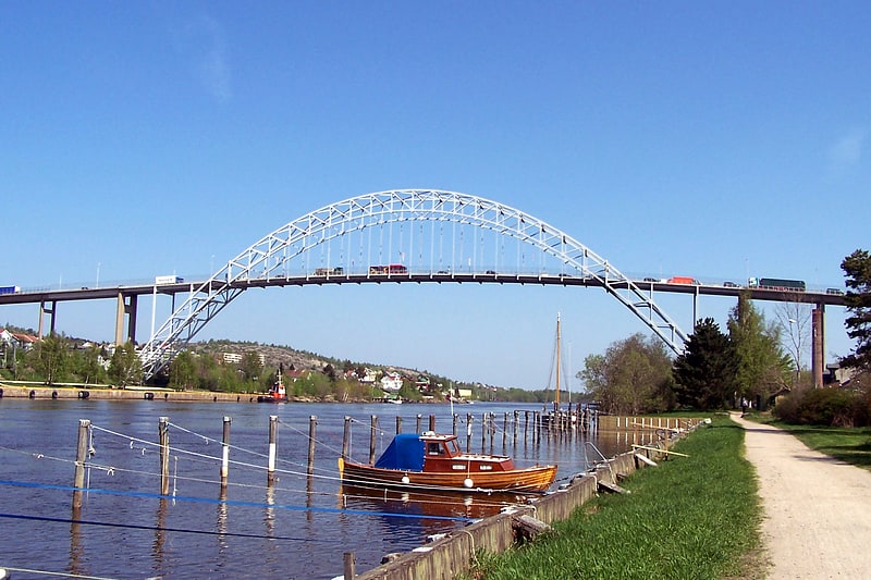 Brücke in Fredrikstad, Norwegen