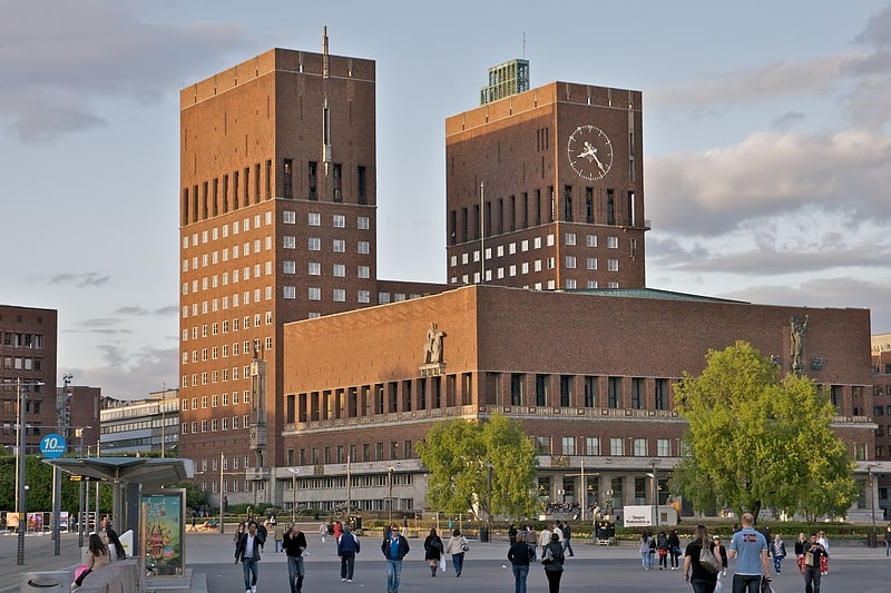 Rathaus in Oslo, Norwegen