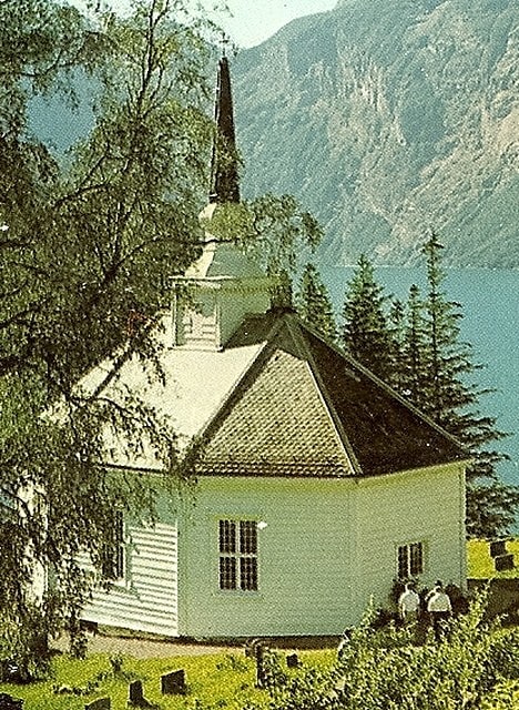 Kirche in Geiranger, Norwegen