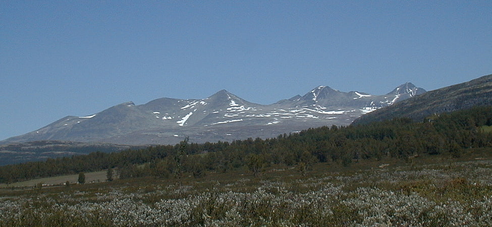 Mountain range in Norway
