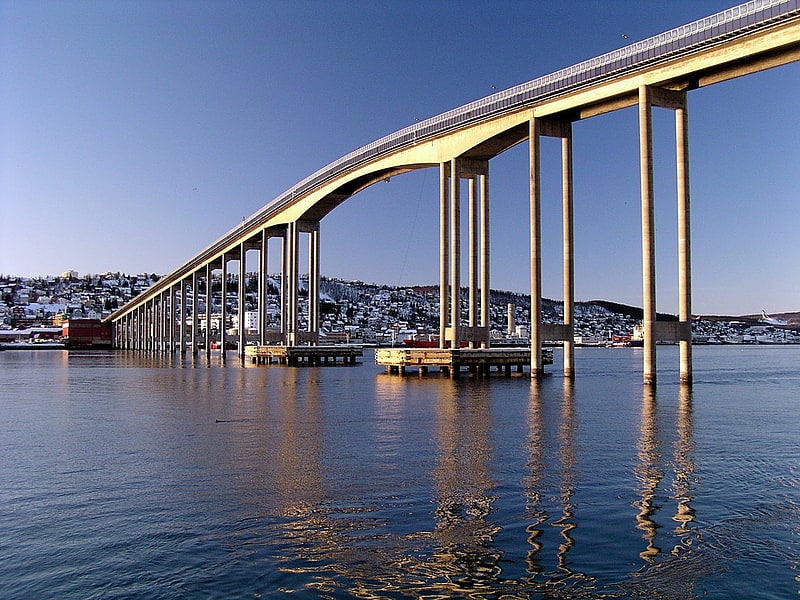Cantilever bridge in Tromsø, Norway