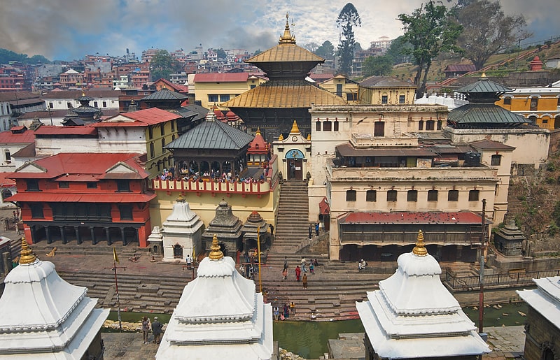 Templo hinduista en Katmandú, Nepal