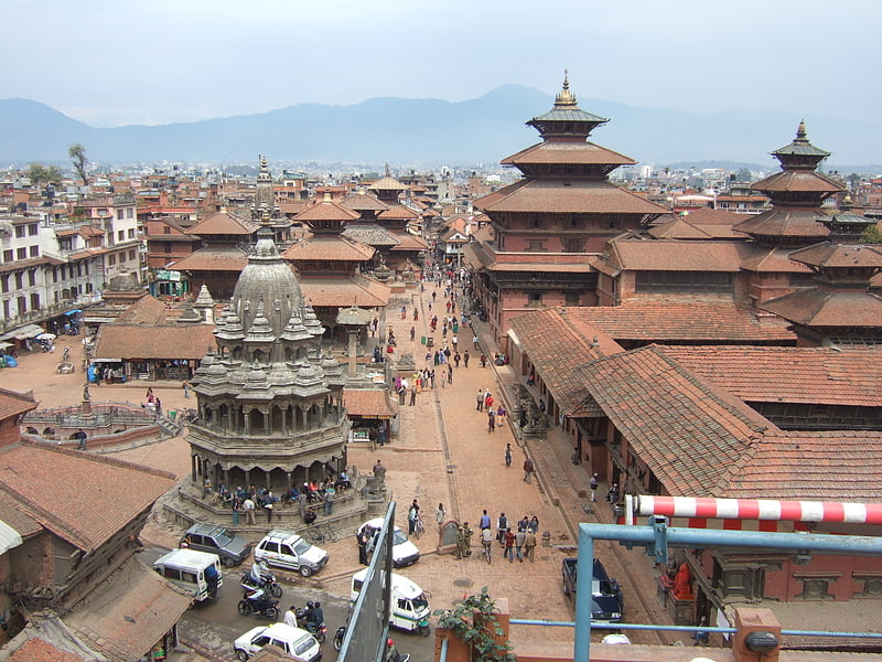 Historical landmark in Patan, Nepal