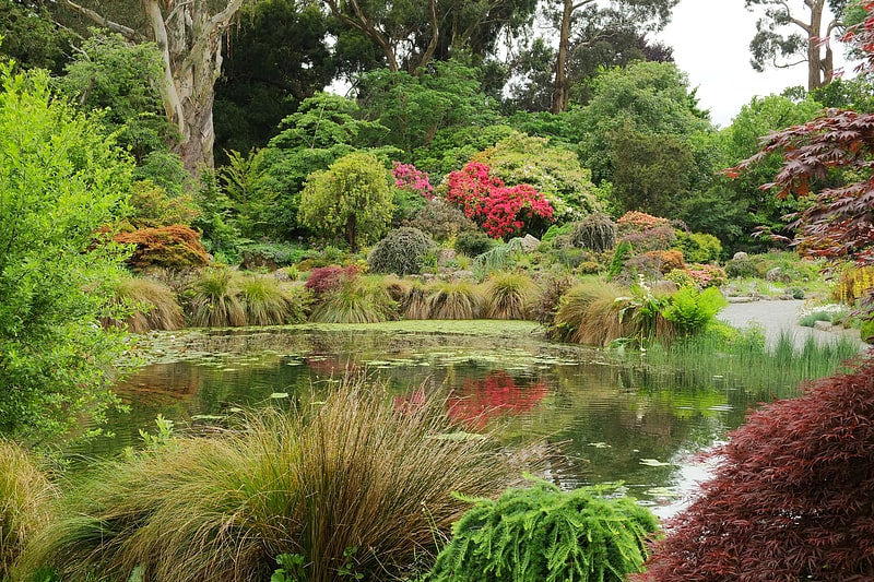 Jardín botánico en Christchurch, Nueva Zelanda