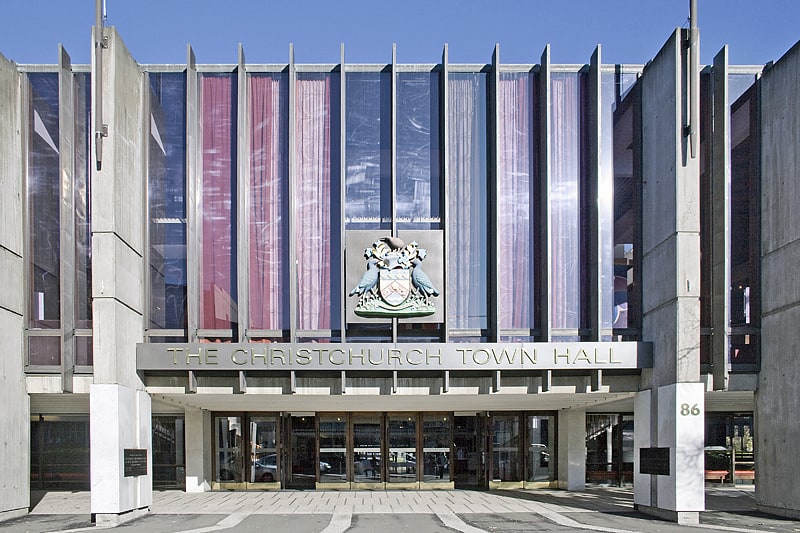 Rathaus in Christchurch, Neuseeland