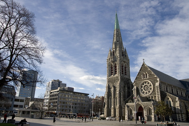 Cathédrale à Christchurch, Nouvelle-Zélande