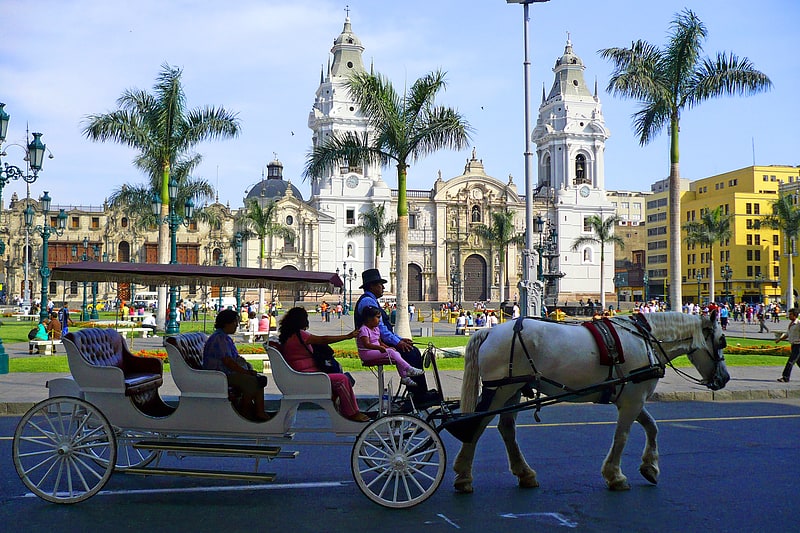 Malerischer Platz und Geburtsort von Lima