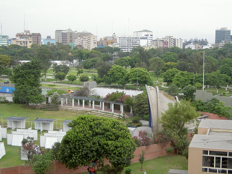 Park in Jesús María District, Lima, Peru