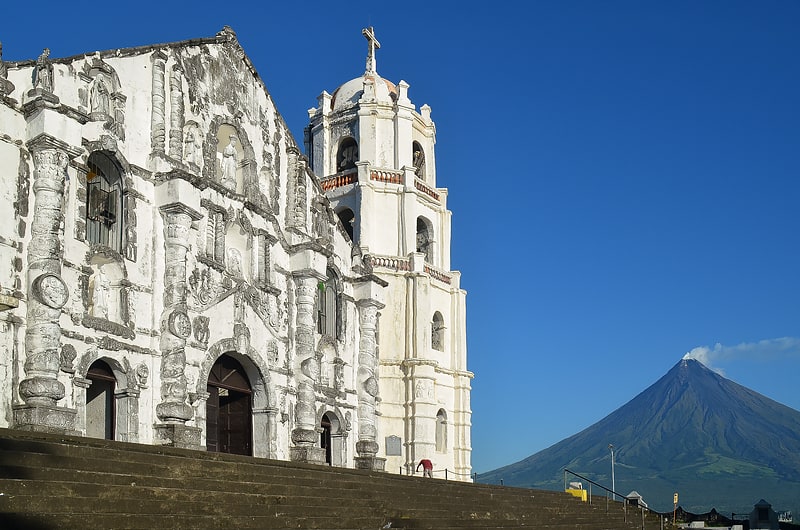 Catholic church in Daraga, Albay, Philippines
