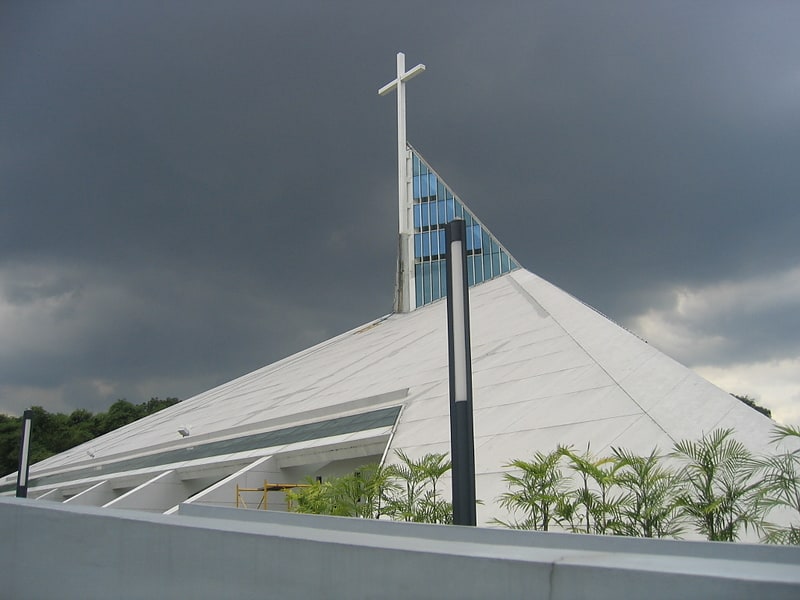 Ikonische Kirche, bekannt für ihr Design