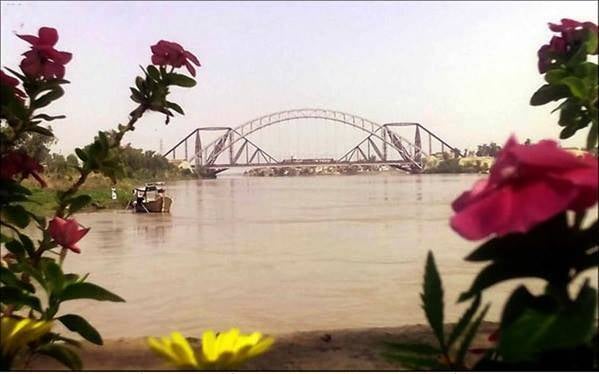 Brücke in Sukkur, Pakistan