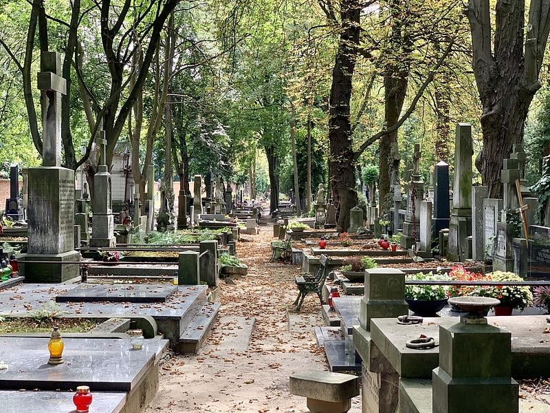 Cemetery in Warsaw, Poland