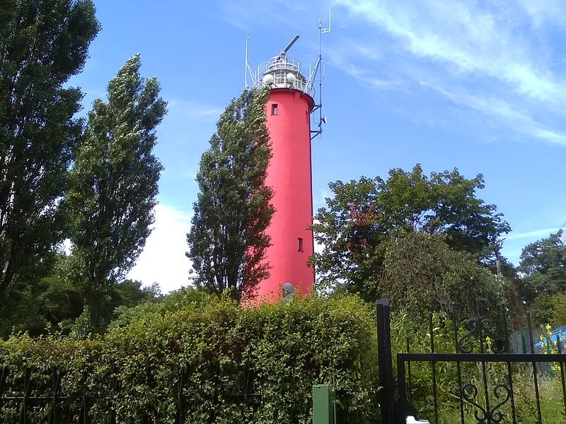 Leuchtturm in Krynica Morska, Polen