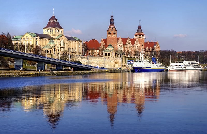 Historical landmark in Szczecin, Poland