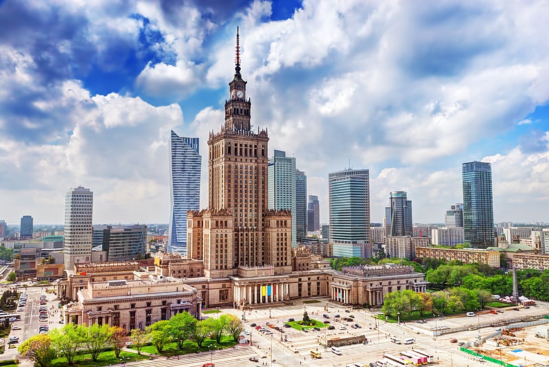 Wolkenkratzer in Warschau, Polen
