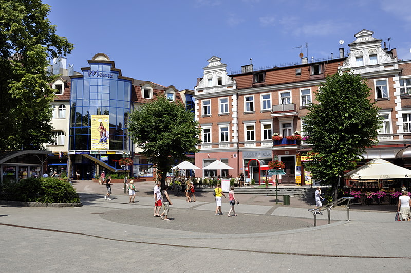Main street in Sopot, Poland