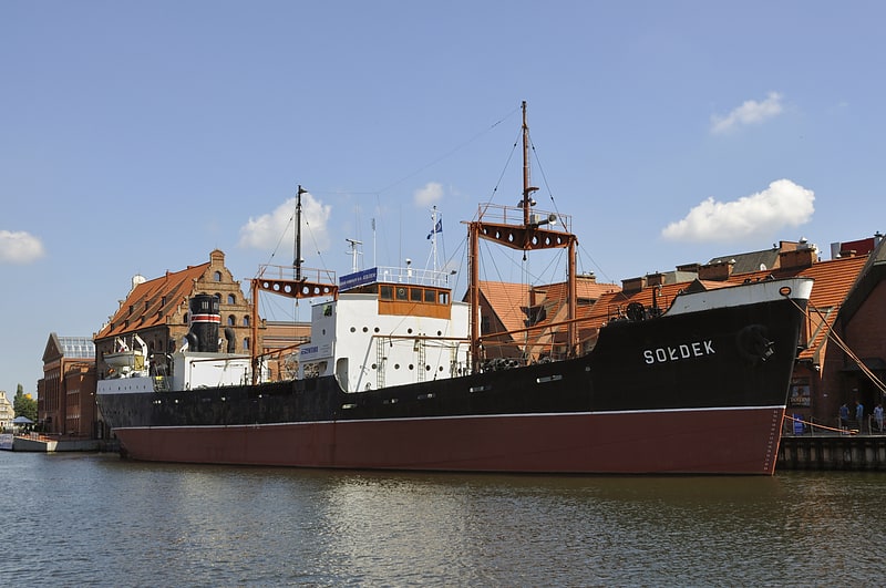 Historisches Schiff, jetzt ein schwimmendes Museum