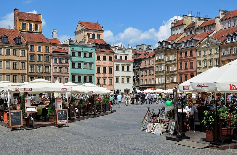 Atracción turística en Varsovia, Polonia