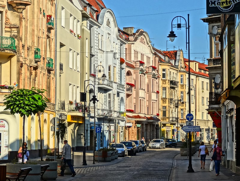 Dworcowa Street in Bydgoszcz
