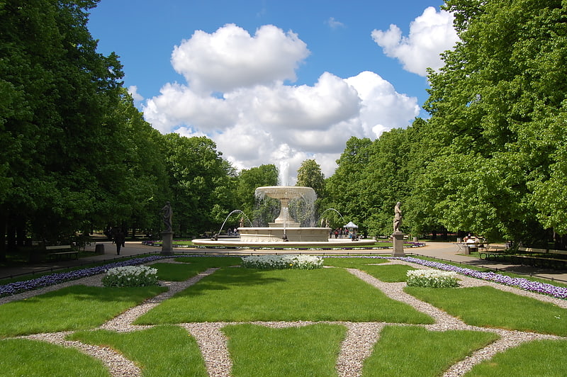 Öffentlicher Park in Warschau, Polen