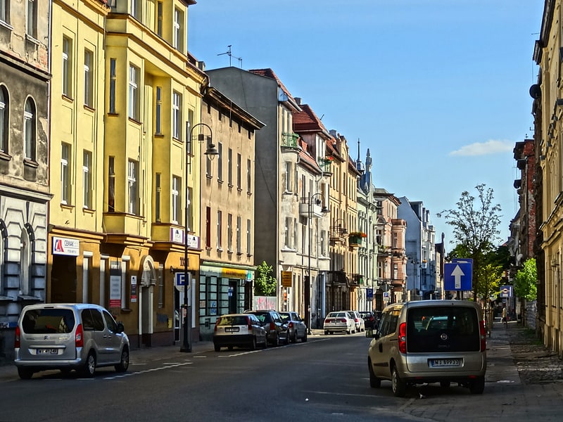 Street in Bydgoszcz, Poland