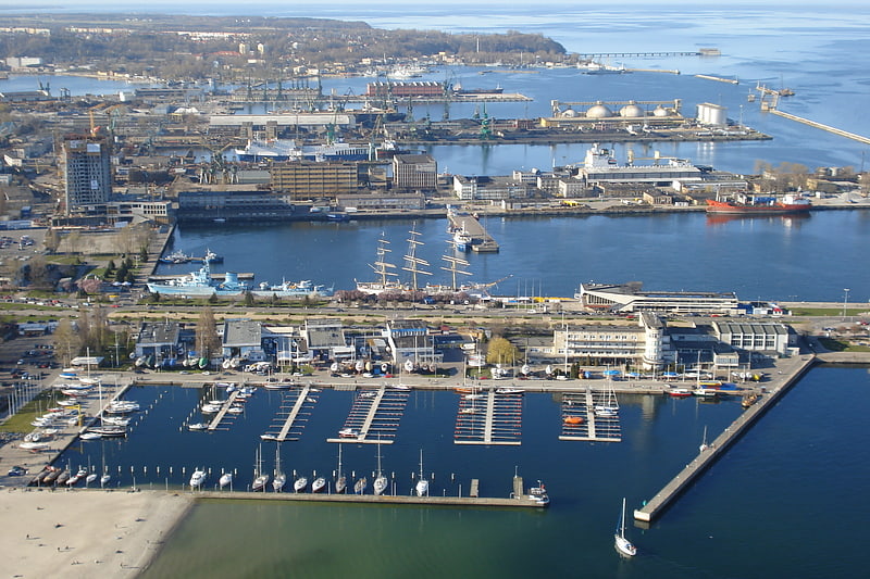 Seaport in Gdynia, Poland