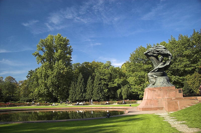 Park in Warsaw, Poland