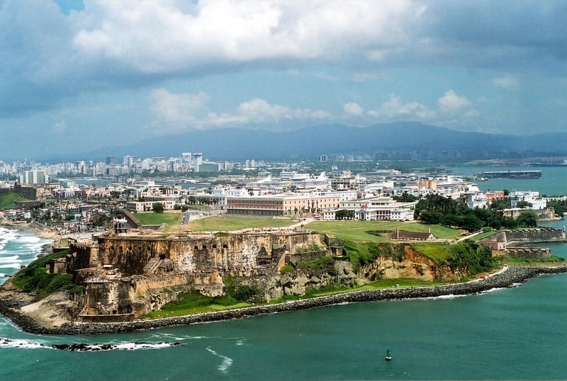 Residential district in San Juan, Puerto Rico