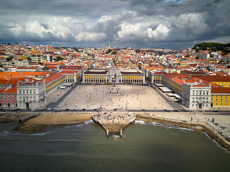Historical landmark in Lisbon, Portugal