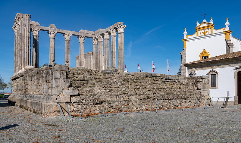 Roman temple in Évora, Portugal