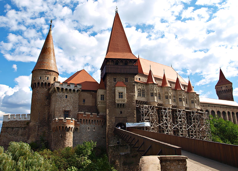 Château fort à Hunedoara, Roumanie