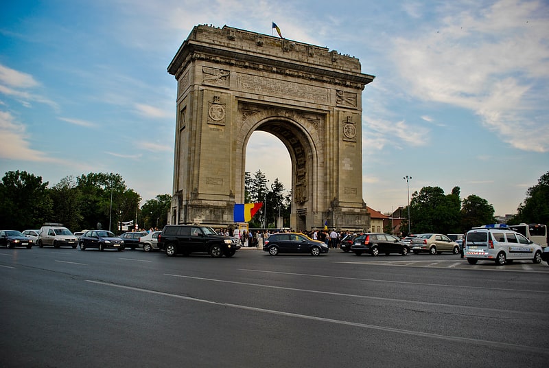 Historical landmark in Bucharest, Romania