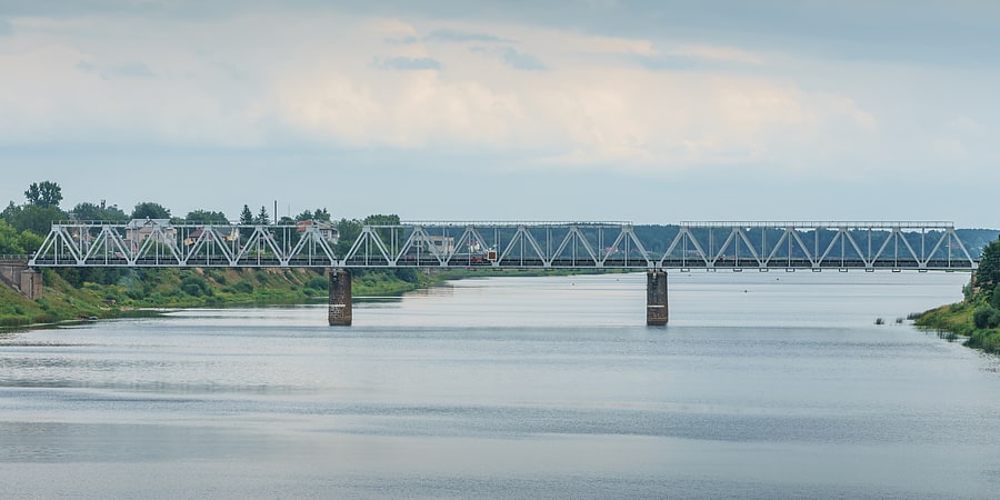 Bridge in Pskov, Russia