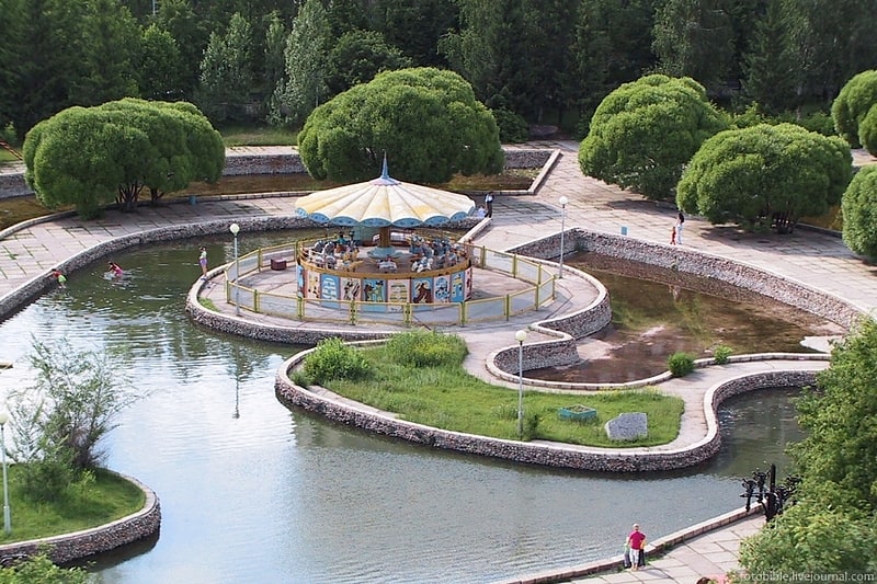Amusement park in Tolyatti, Russia