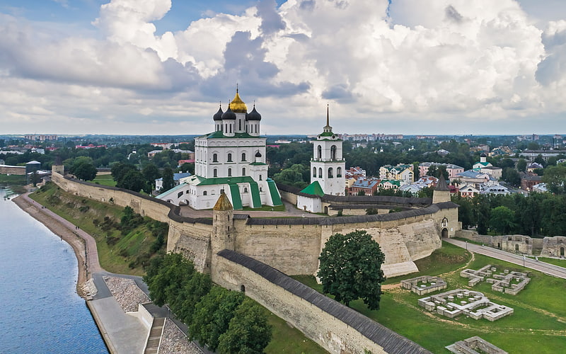 Lugar histórico en Pskov, Rusia