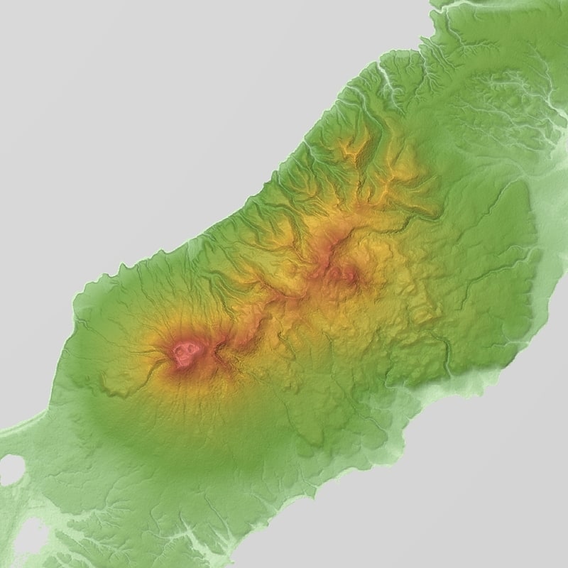 Stratovolcano in Asia