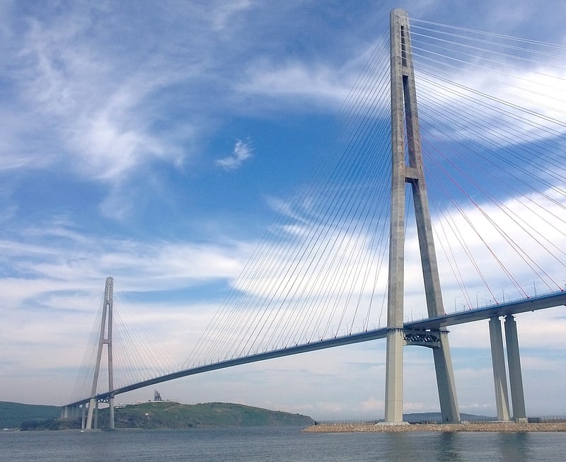 Cable-stayed bridge in Russia