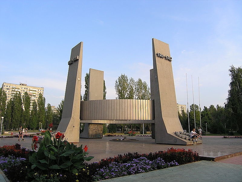 Historical landmark in Tolyatti, Russia